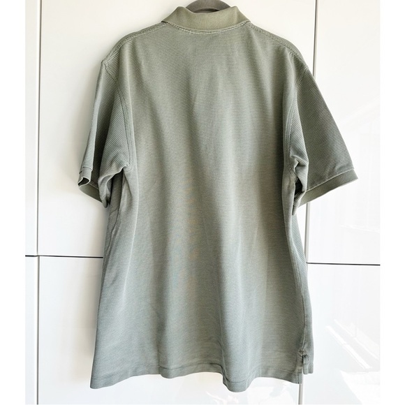 Brooks Bothers Sport Polo Sage Green Size Large 2 Buttons Short Sleeve Cotton - Picture 6 of 6